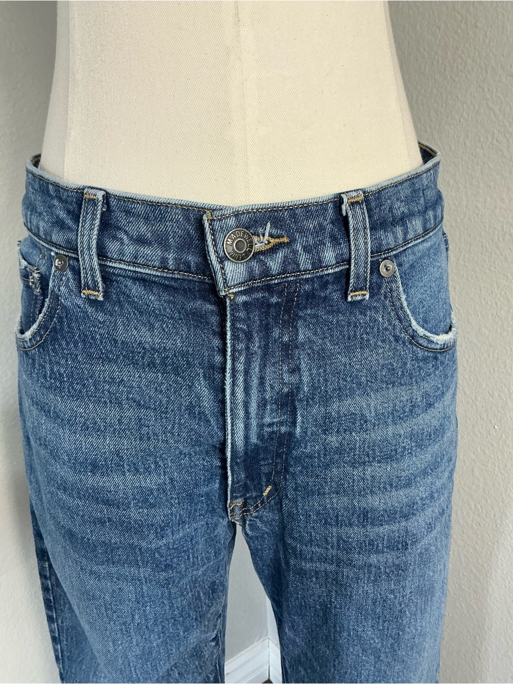 Madewell Relaxed Bootcut Jeans Size 28 Medium Wash High Rise Denim - Picture 5 of 8